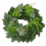 frischer Adventskranz aus deutscher...