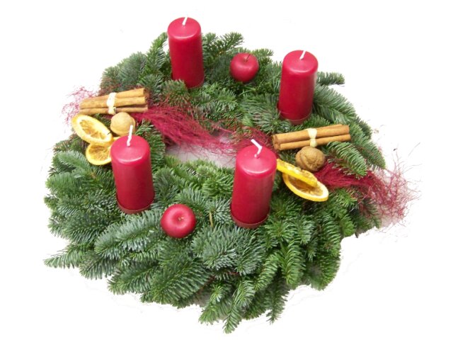 Adventskranz, 25 cm