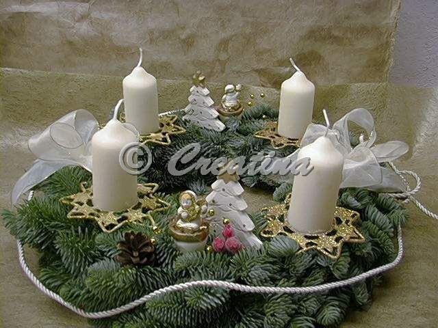 Adventskranz, 30 cm