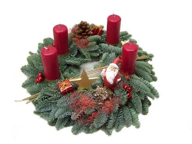 Adventskranz, 25 cm