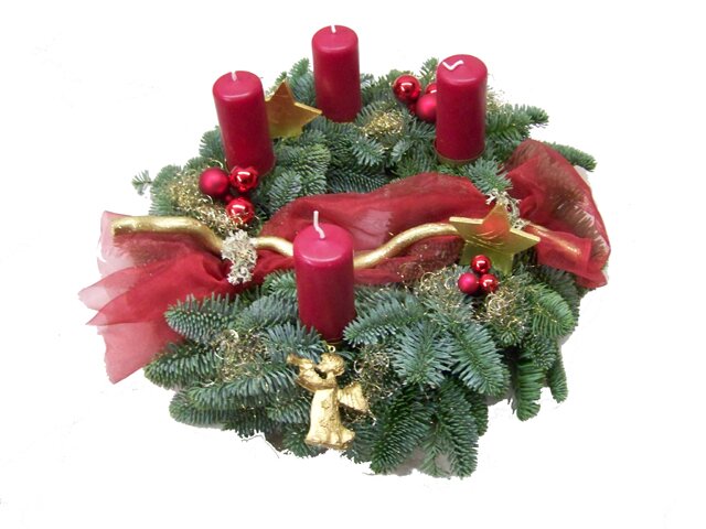 Adventskranz, 25 cm