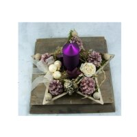 Adventsgesteck Sternschale