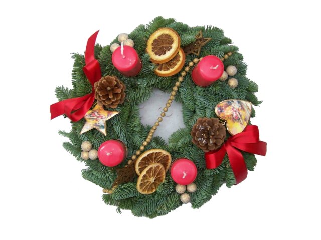 Adventskranz, 25 cm