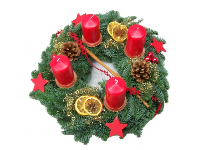 Adventskranz, 30 cm